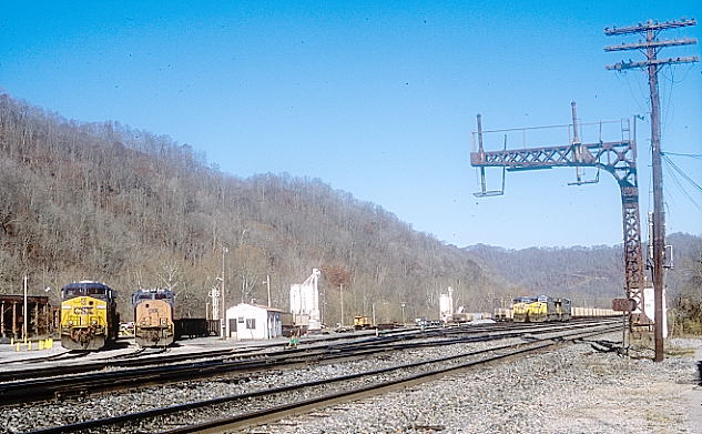 Looking west toward what was formerly called the 'loaded' yard where coal trains were made up.