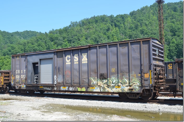 CSX MW 504073 has a load limit of 180,600 lbs. It was formerly B&O 408080. Shelby KY.