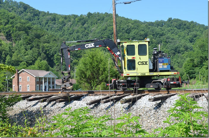 CSX tie gang. Old spikes. View 2. Robinson Creek KY.