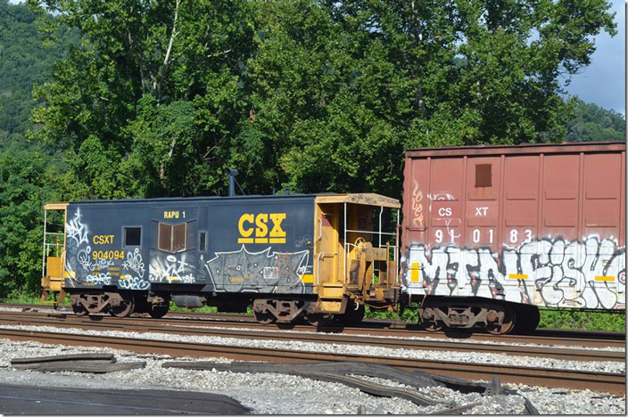CSX MW cab 904094 is ex-C&O. It was built by Fruit Growers Express in 1980. Shelby KY.