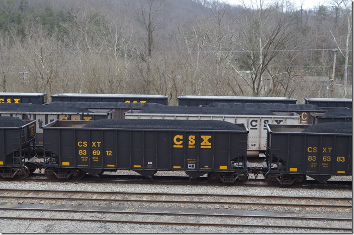 CSX hopper 836912. Shelby. A scene that is very rare anymore...a yard full of coal!!