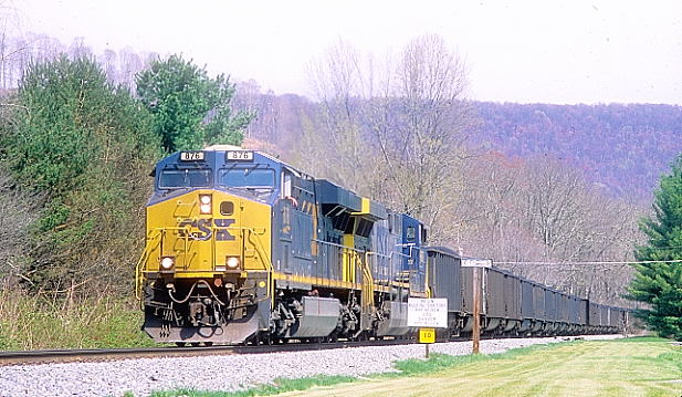 H802 eastbound passes 'Woody' on the outskirts of Rainelle.