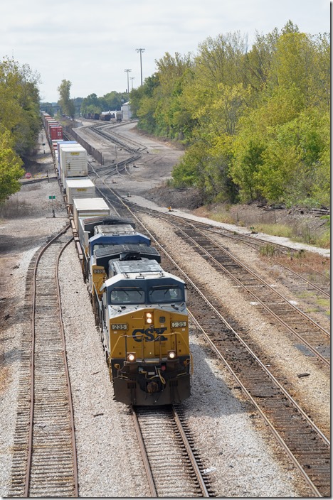 CSX 235-210 Ensley AL. View 2. So from serving heavy industry, the Huntsville #1 SD now sees double stack trains!