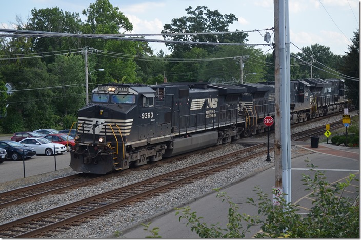That train was soon followed by NS 9363-9829-3603-9900-9037 on a northbound freight. Glendale OH.