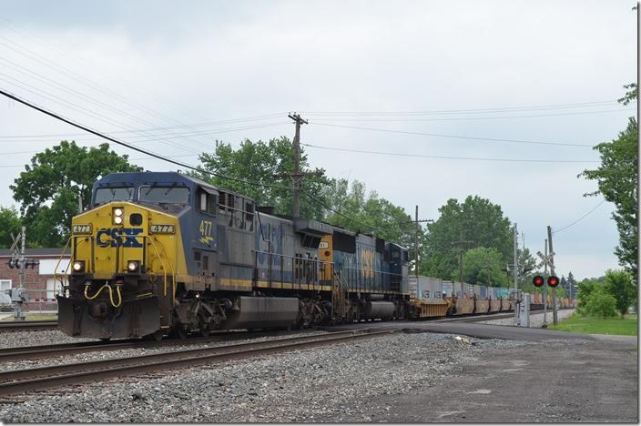 CSX 477-8761 lead w/b single-stack Q135 with 157 wells. Marion.
