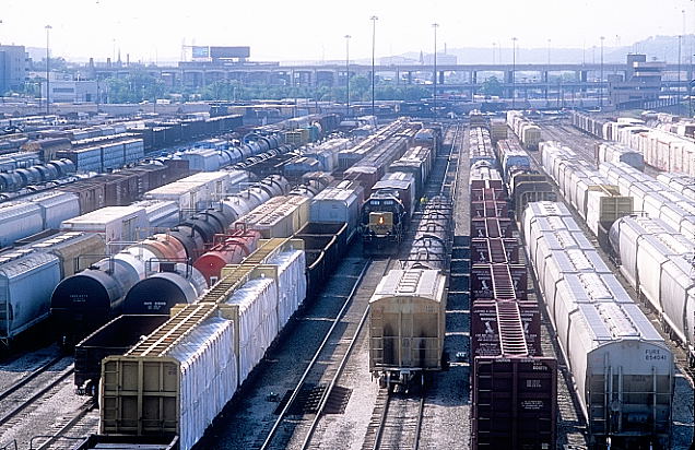 Another view of the Classification yard looking south with 8212.