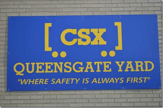 CSX sign. Queensgate OH.