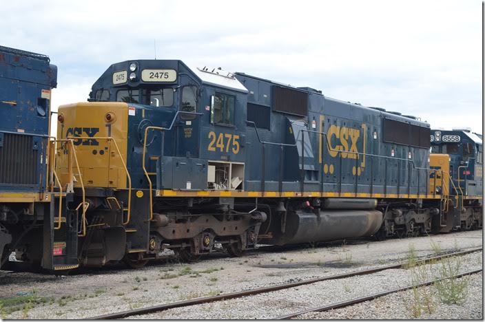 CSX “SD50-2” 2475 came from Conrail. Huntington.