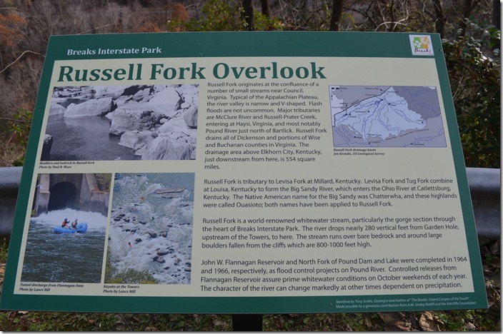 Russell Fork Overlook Breaks.