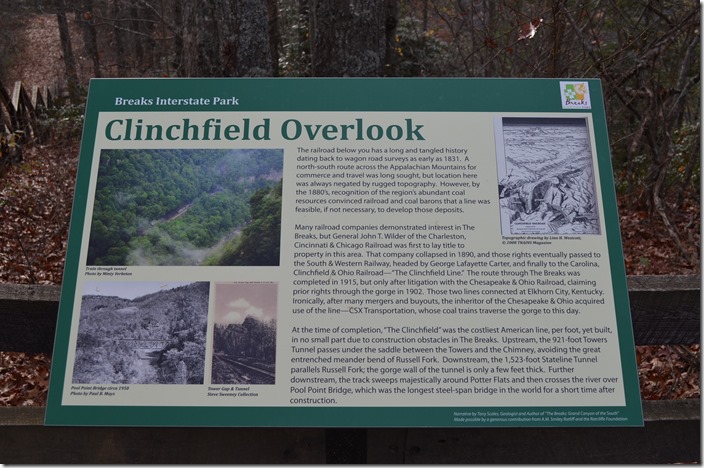 Clinchfield Overlook Breaks.