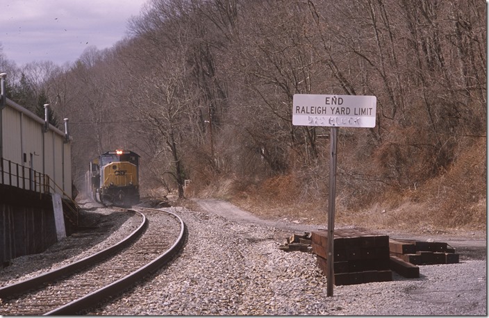 The train is headed for Beckley Pocahontas Mine at Eccles for loading. 