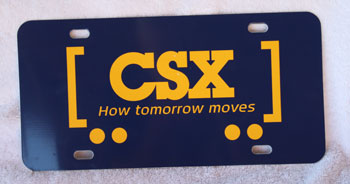 CSX Logo license plate