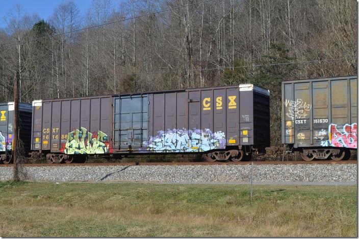 CSX boxcar 161688 is marked for extended height. Emma KY.