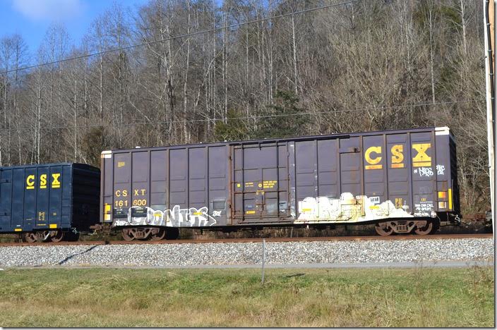 Was it painted purple or did it weather that way?? CSX boxcar 161600. Emma KY.