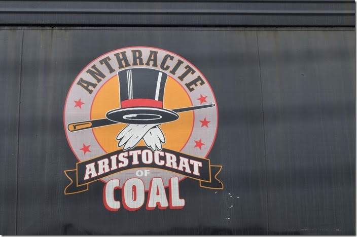 These three cars of coal were all heading south on NS. RBMN 9961. Logo. Lynchburg VA.