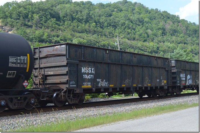 National Salvage & Service Corp. gon 100071 is ex-ESIX (EnviroSolutions Inc), exx-SRLX (Southern Rail Leasing), nee-DEEX (Detroit Edison) coal gon 9036. Also on Q692 on 07-18-2020. Betsy Layne KY.