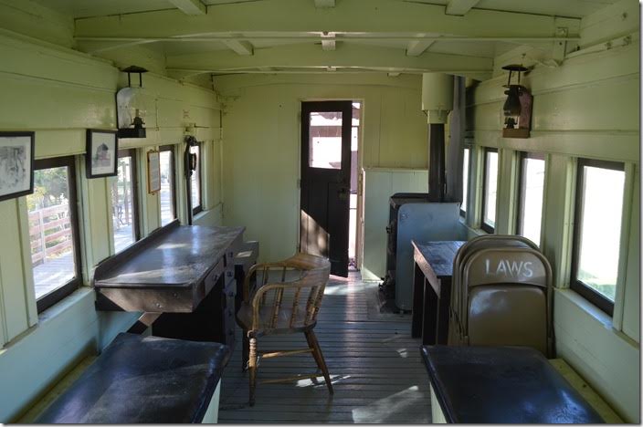 SP 401 after conversion to a caboose. Interior view.