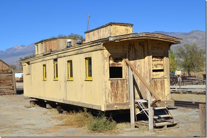 I’ve seen pictures of a drovers caboose that C&C had. After retirement it may have served as this storage shed. Laws CA.