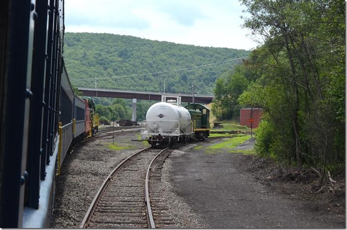 Approaching Jim Thorpe PA and passing the former CNJ engine terminal on the right. RBMN 2532.