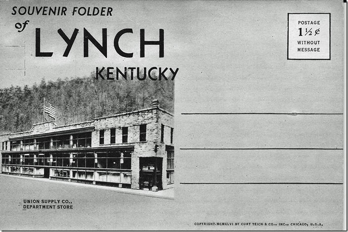 Souvenier Folder cover. LynchKY.