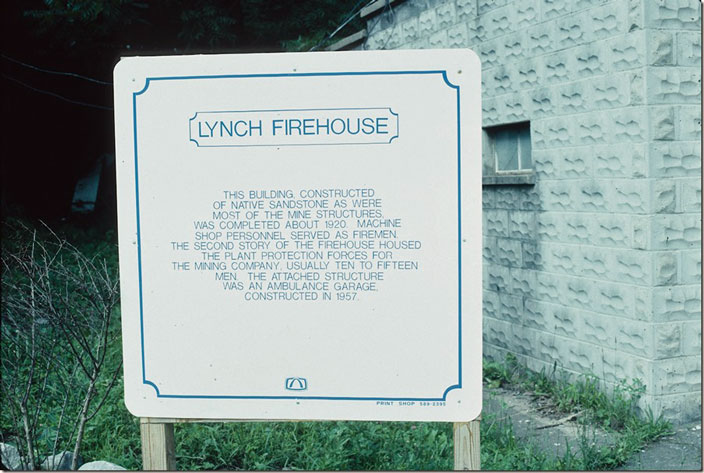 Lynch Firehouse signage.