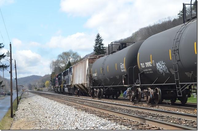 NS 8325-4697-2808-6767 gets a Clear for w/b 65M-25 (Winston-Salem to Chicago-CN to Dyersville IA). Today's 65M has 79 ethanol empties and 3 buffer cars. Oakvale WV.