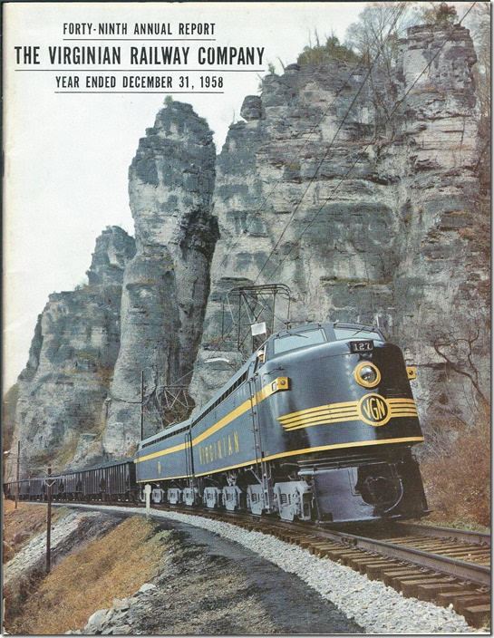 Next I detoured off US 460 to Eggleston VA. Known as the “Palisades of the New River”, this location was featured on the cover of the Virginian 1958 annual report.