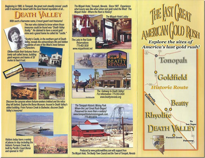 The Last Great American Gold Rush brochure.