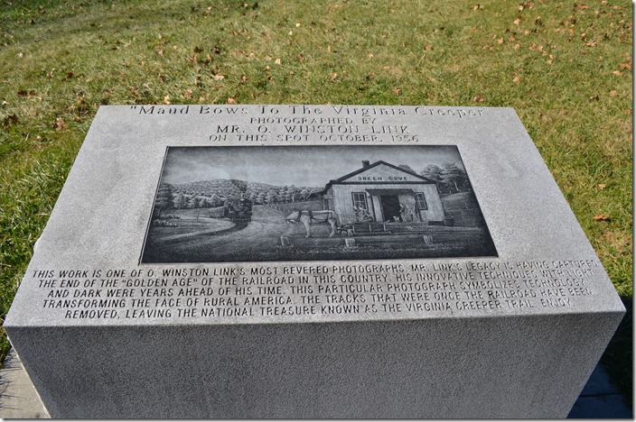 Historical monument. Closeup. Green Cove VA.