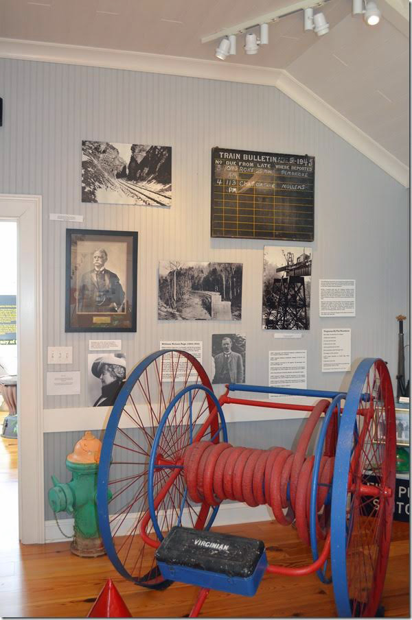 VGN Princeton RR Museum. Fire hose reel and more.