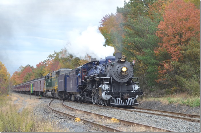 Steaming upgrade at Hauto PA, the location of a Lehigh Coal & Navigation colliery served by the CNJ. RBMN 425.