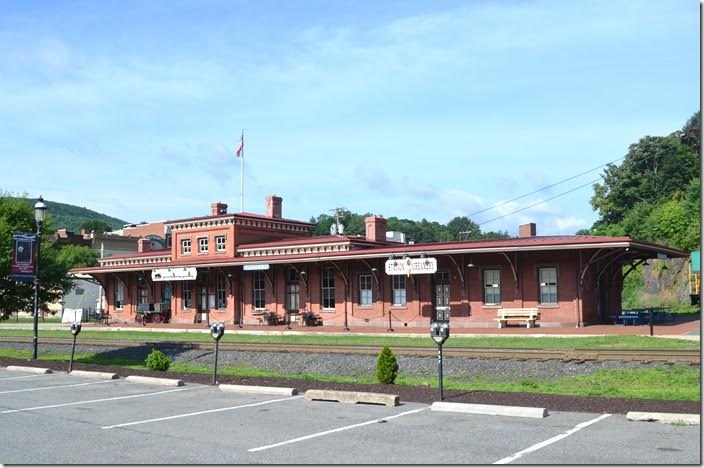 The former Reading depot in Tamaqua has been renovated into several businesses. Tamaqua PA.