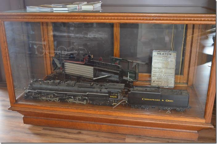 A model of C&O H-8 1625 in Reading, Blue Mountain & Northern’s ticket office!!!