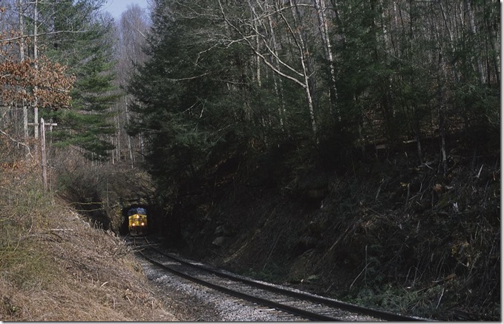 Z549-06 approaches the 1,100 foot tunnel. View 2.
