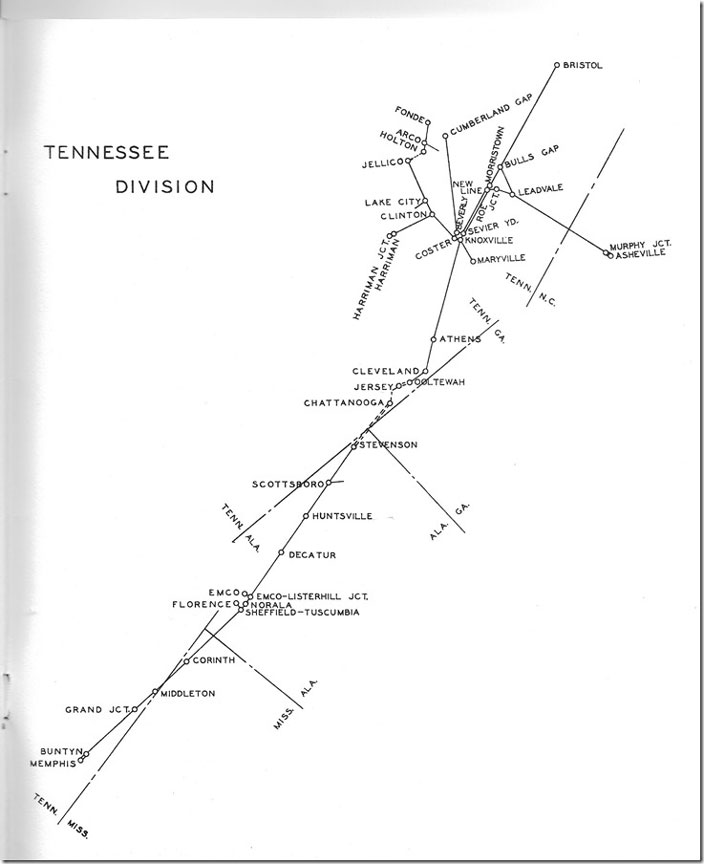 Southern operated over the L&N (ex-NC&StL) between Wauhatchie TN and Stevenson AL, for their Memphis trains. Sou Tenn Div map.