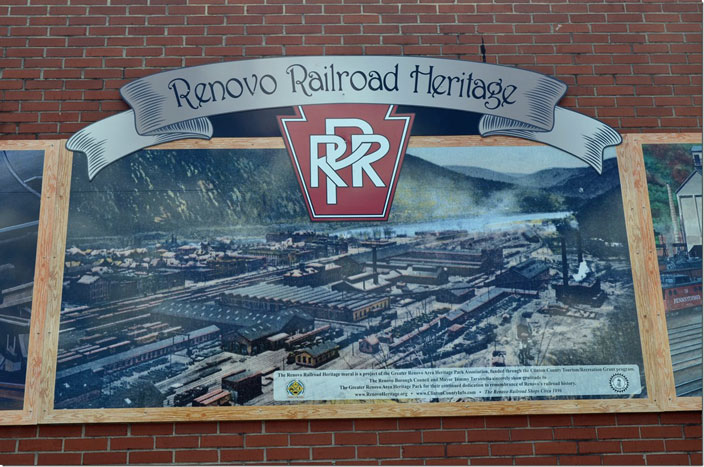 Renovo PA Railroad Heritage plaque.