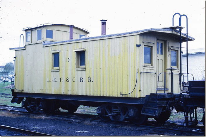 I show no. 10 as coming from the Chicago & North Western. LEF&C cab 10, ex-C&NW.