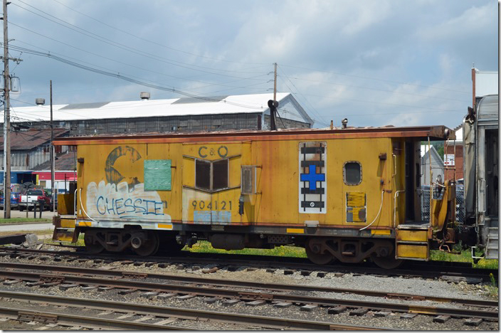 It is obvious where this caboose came from. C&O cab 904121. Titusville PA.