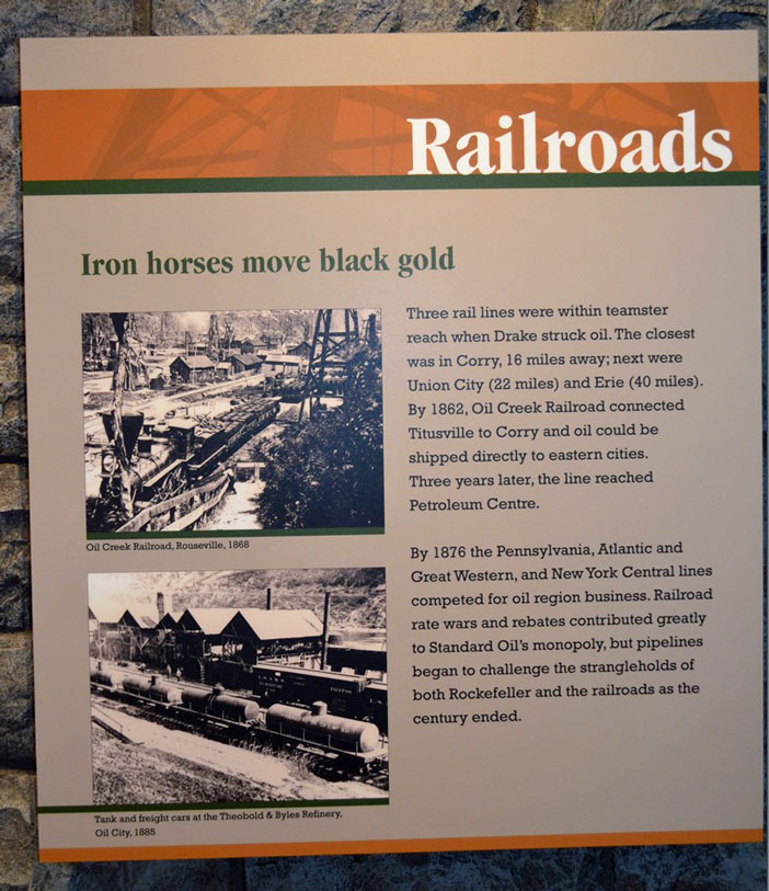 Iron horses move black gold.