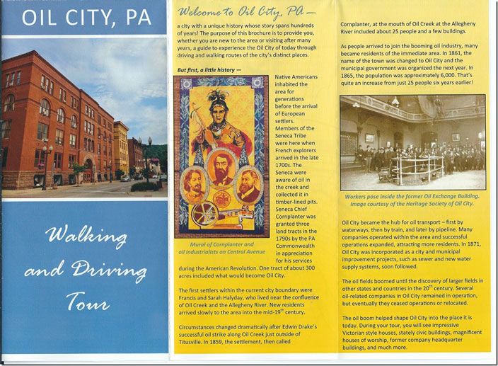 Oil City PA brochure.