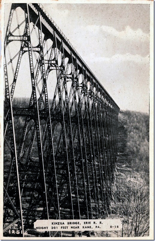 Erie Kinzua Bridge. Circa 1940s.