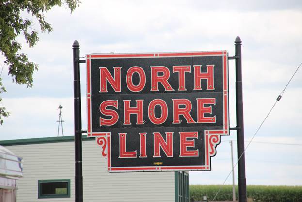 North Shore Line sign.