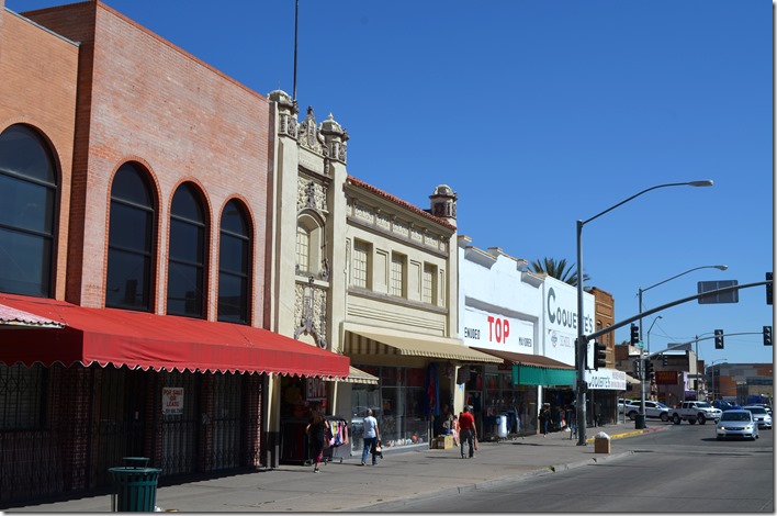Shops on N. Grand Ave. Nogales AZ.