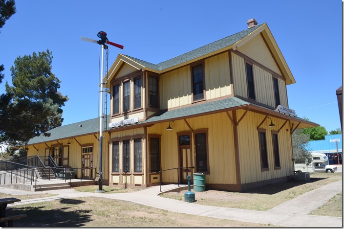 The former SP depot in Patagonia AZ is now a municipal building. This line ran from near Nogales to Fairbank which was on the El Paso & Southwestern main between Tucson and Douglas. The Nogales end was abandoned early on, but the Patagonia to Fairbank branch hung on until the early ‘60s.