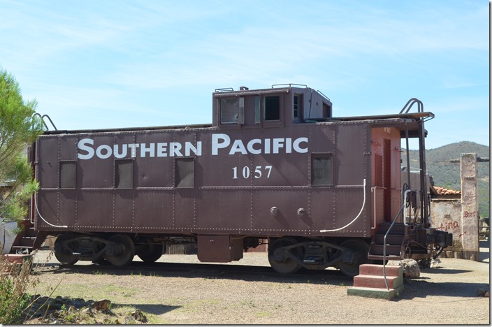 SP caboose on display in Tombstone AZ, on Sunday, 04-28-2019. SP cab 1057.