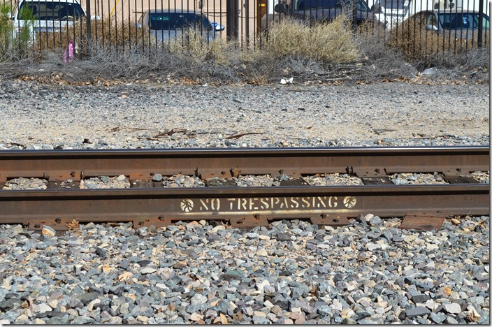 No Trespassing. UP track. Nogales AZ.