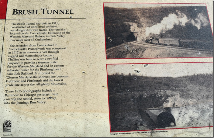 WMSR. Brush Tunnel plaque.
