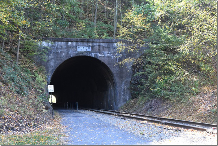 A couple of other railfans joined me at the west portal which is roughly MP 6. We eagerly awaited the shrill whistle of a steam locomotive blowing for the Cash Valley Road crossing. WMSR. Brush Tunnel. West portal.