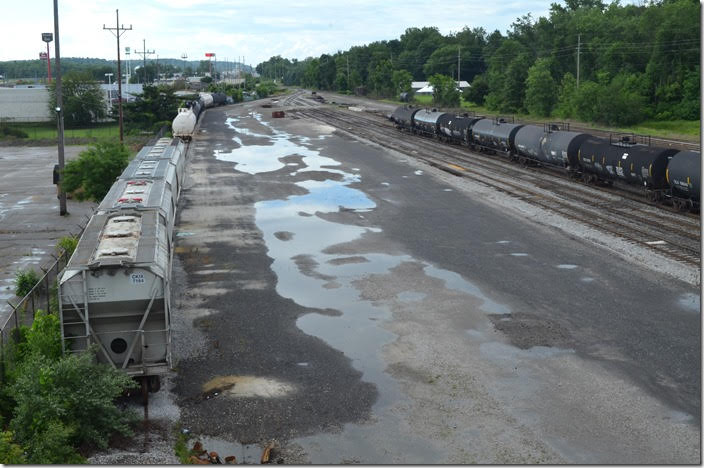 The yard is just off I-77. These were taken from a street bridge looking north. RJC yard. View 2. Dover OH.