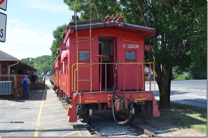 WVRR cab C2129. Connersville IN. View 2.